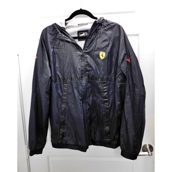 Puma Other - Scuderia Ferrari Puma Windbreaker Jacket Black Nylon Medium
